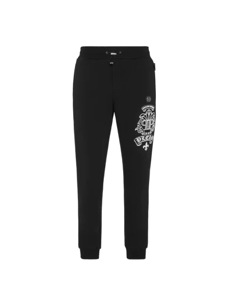 Spodnie Philipp Plein do biegania czarne