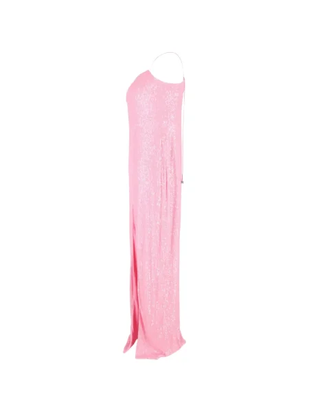 Rochie maxi Rotate Birger Christensen cu paiete cu crăpătură de costum roz