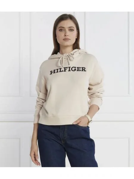 Tommy Hilfiger Hanorac REG MONOTYPE EMB HOODIE bej