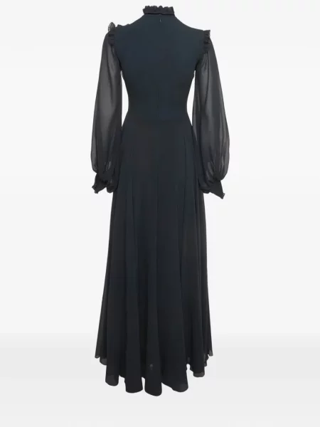 Rochie maxi 424 din dantelă albastru
