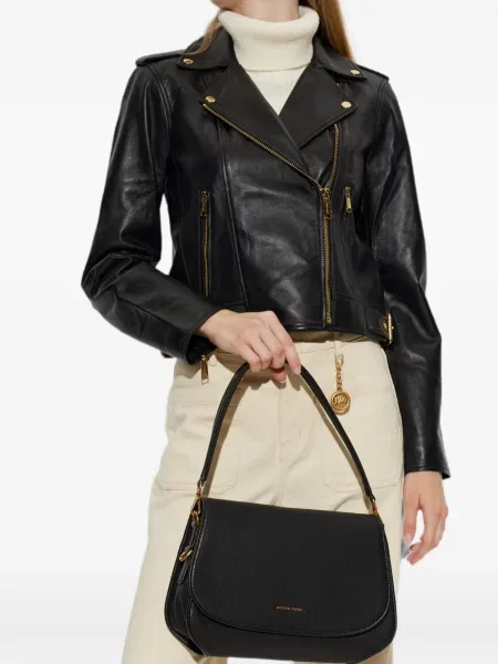 Geantă Michael Michael Kors cu autograf cu cataramă negru