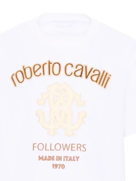 Koszulka dziecięca Roberto Cavalli biała