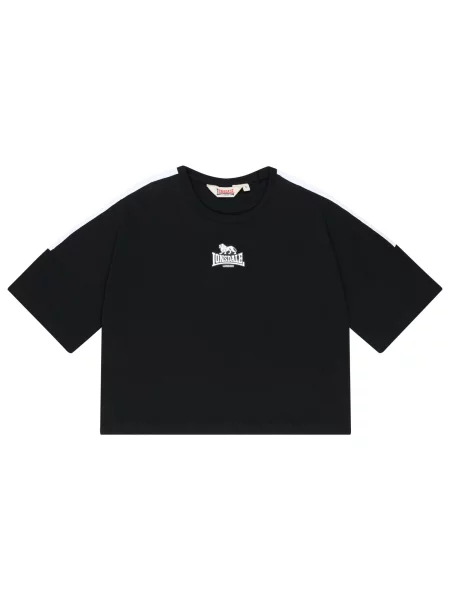 LONSDALE Tricou Wandylaw negru alb