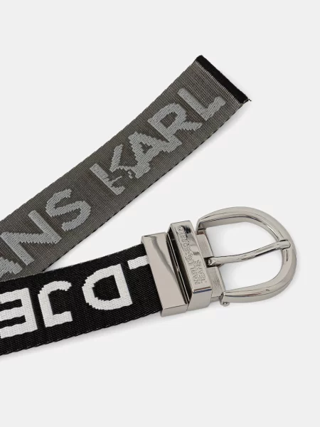 Ремінь Karl Lagerfeld Jeans з ремінцями чорний