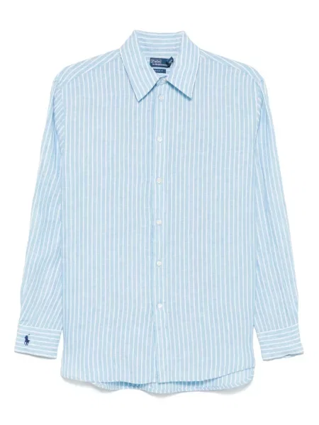 Portofel Polo Ralph Lauren din poplin cu imagine în carouri albastru