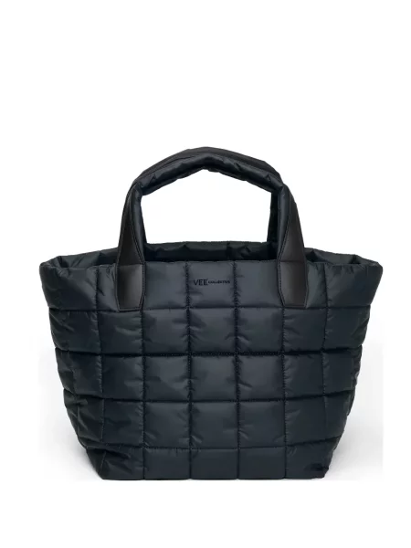 Matlasat geantă shopper Veecollective albastru