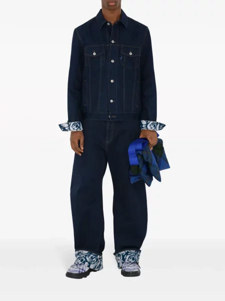 Kurtka jeansowa Burberry niebieska