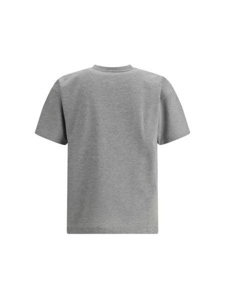 Koszulka Saint Laurent z logo szara