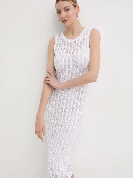 Сукня Pinko midi облягаюча білий