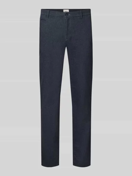 Spodnie o kroju slim fit z z tyłu model ‘Fabio’ Brax granatowe