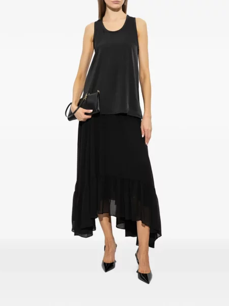Top Michael Michael Kors din satin negru