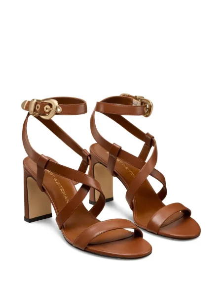 Sandale Stuart Weitzman cu cataramă maro