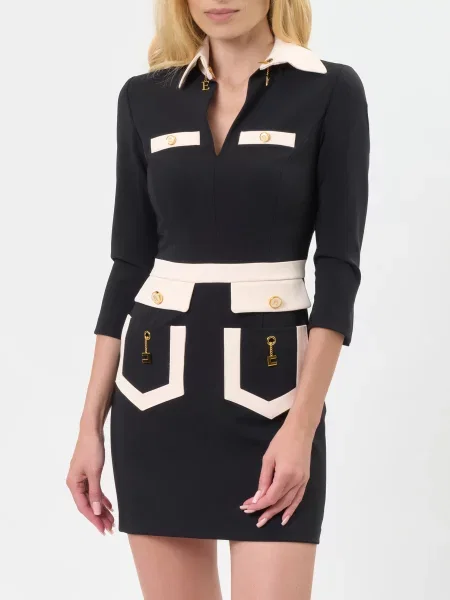 Платье Elisabetta Franchi черное