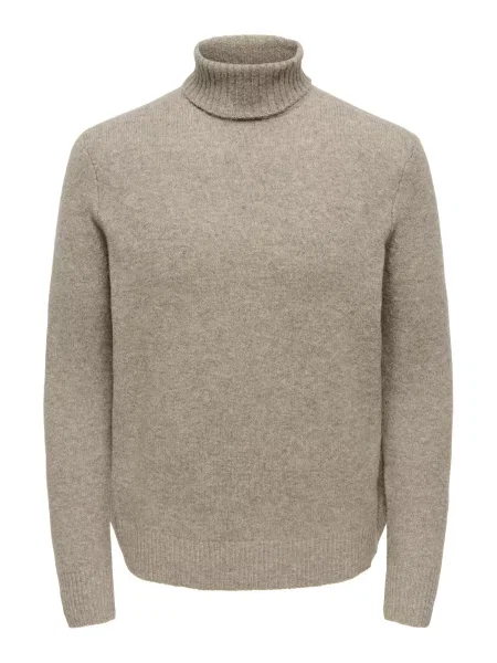Only & Sons Pulover ONSRAY amestecat maro
