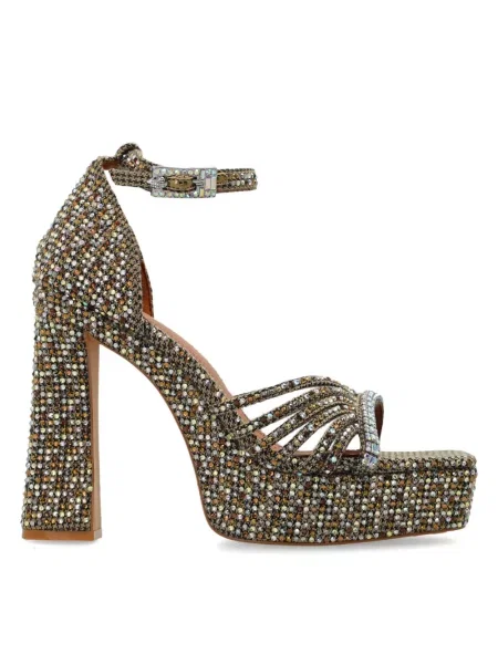 Sandale Kurt Geiger London cu platformă cu bretele maro