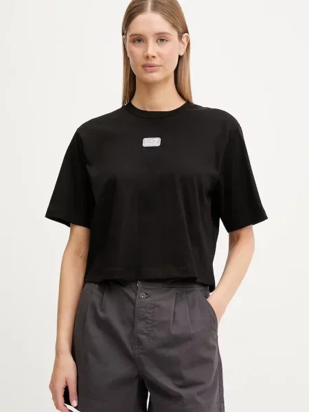 Tricou | Relaxed fit negru