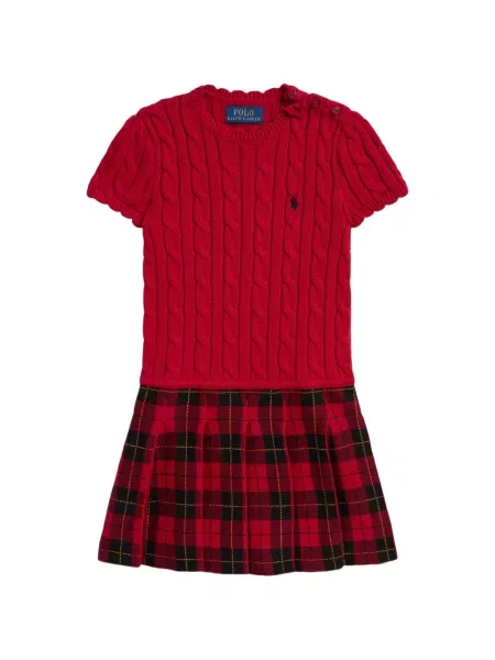 Dětské šaty Polo Ralph Lauren červené