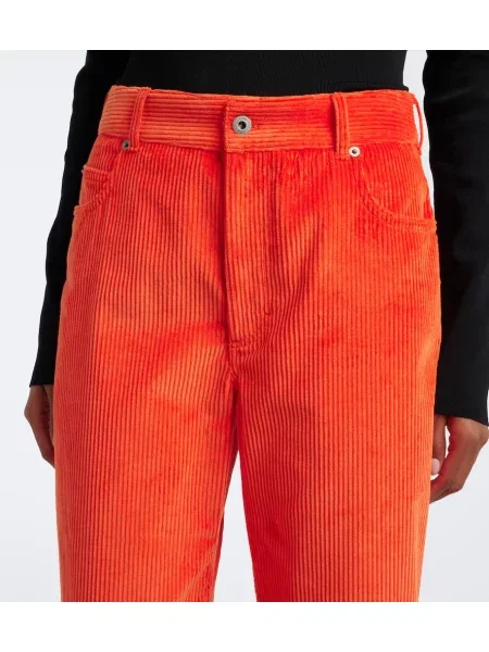 Pantaloni Loewe de catifea cord portocaliu