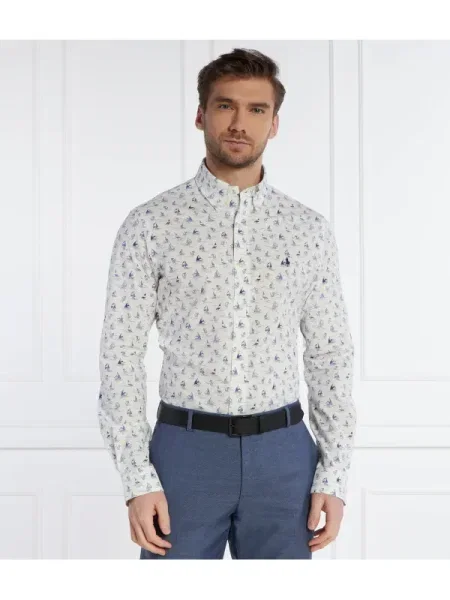 POLO RALPH LAUREN Cămașă | Custom fit alb
