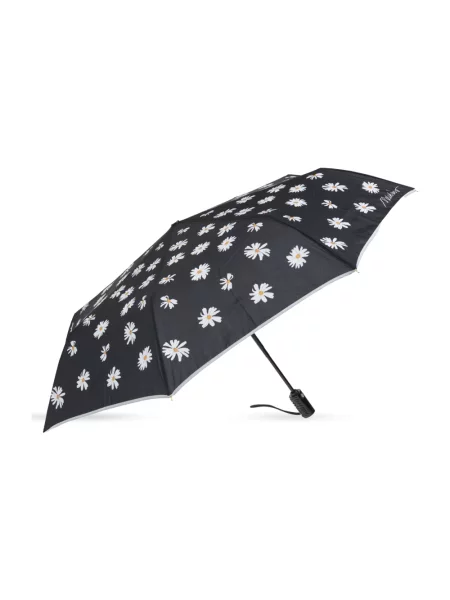 Parasol Moschino z logo czarny