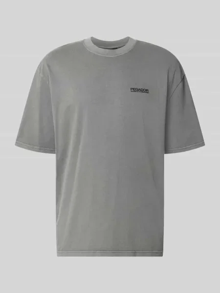 Oversized t-shirt z bawełny model Hattem' Pegador