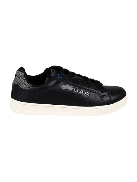 Sneakersy Gas skórzane czarne