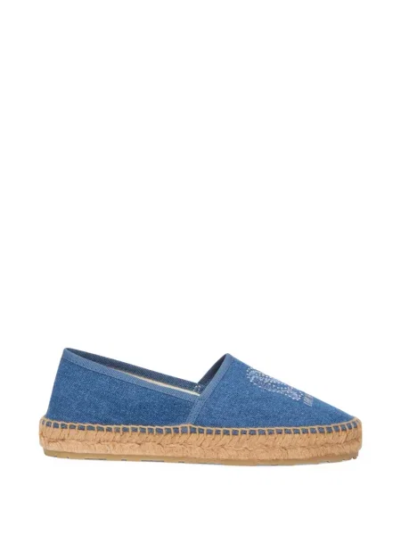 Espadrile Love Moschino cu broderie albastru