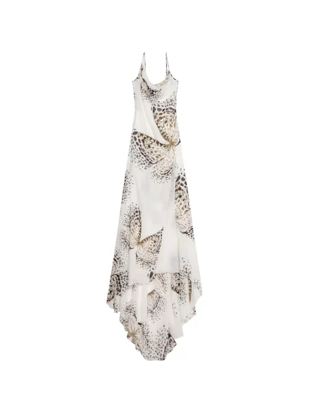 Rochie Blumarine cu imagine asimetrică alb