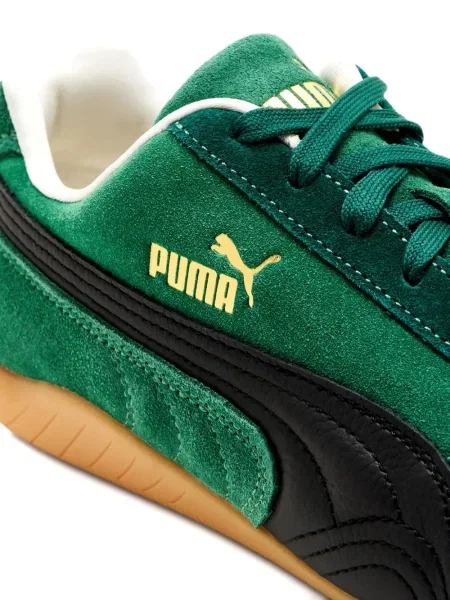 Sneakerși Puma Suede din piele de căprioară verde