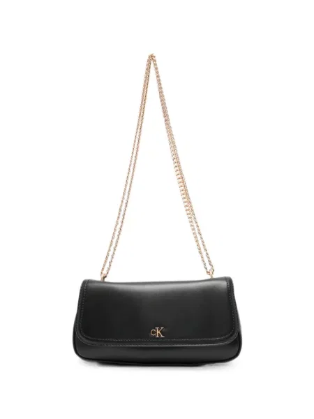 Colier Calvin Klein cu bretele cu autograf negru