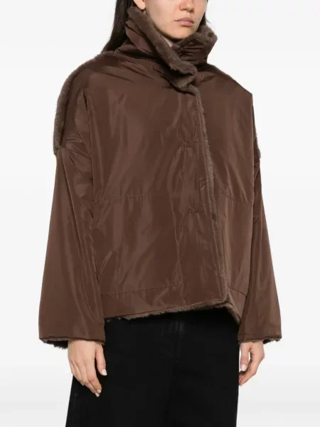 Scurt reversibil palton de blană Collection Privée? cu blană maro