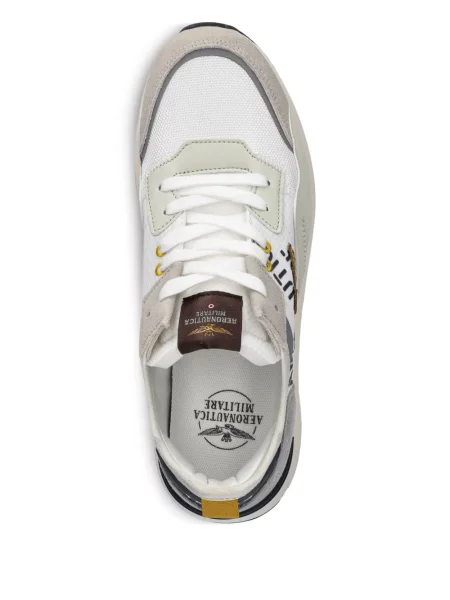 Sneakers Aeronautica Militare με κέντημα με κορδόνια με δαντέλα