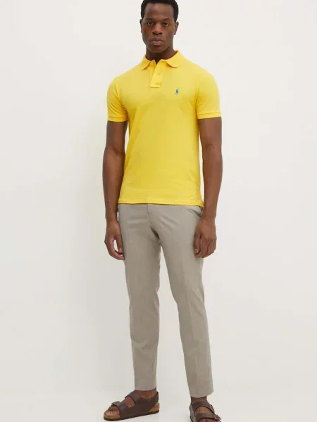 Поло Polo Ralph Lauren однотонне жовтий