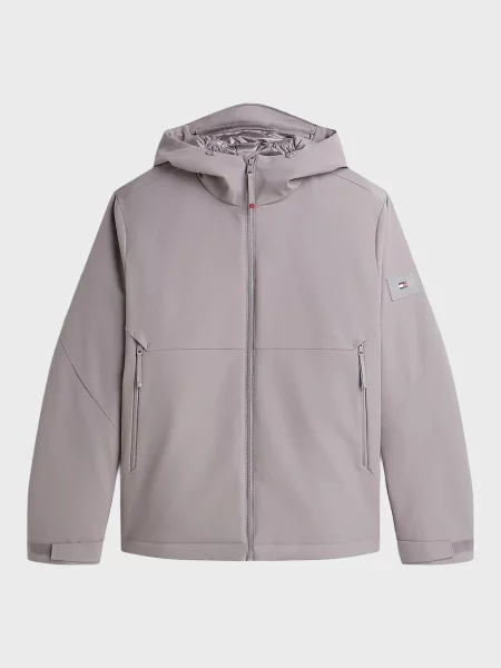 Куртка Tommy Hilfiger с капюшоном серая
