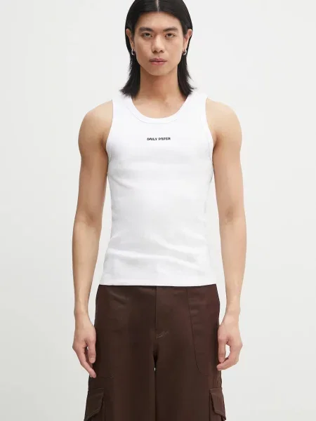 Kratka majica Daily Paper Dias Rib Tank Top bela