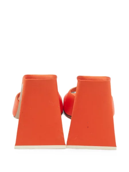 Papuci tip mules The Attico portocaliu