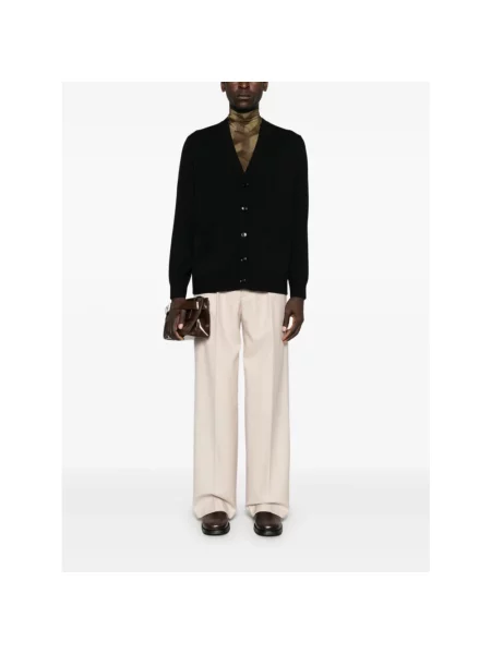 Sweter Dries Van Noten wełniany czarny