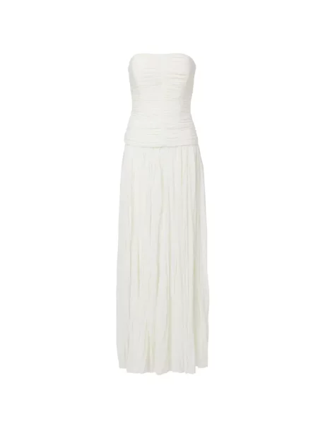 Rochie maxi Simkhai din jerseu alb