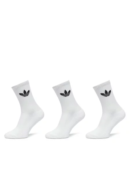 Adidas Довгі шкарпетки Trefoil Cushion білий
