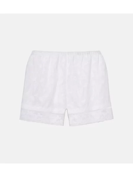 Pantaloni scurți Eres cu model floral alb