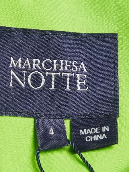Rochie midi Marchesa Notte cu volane verde