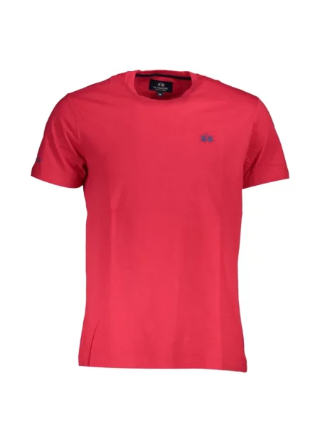 Tricou La Martina cu broderie roșu