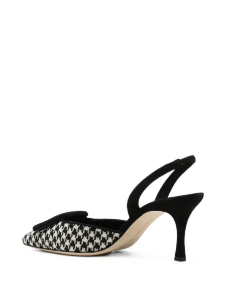 Pantofi cu toc Manolo Blahnik alb