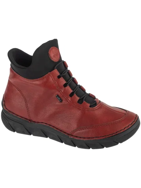 Botine Rieker roșu