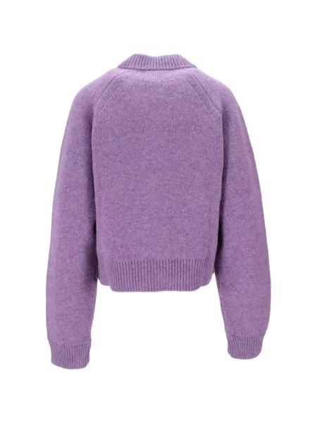 Cardigan B.b. Walace cu decolteu rotund violet