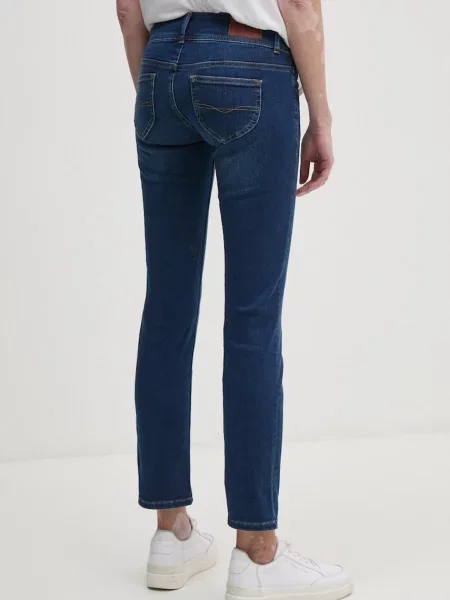 Džíny Pepe Jeans SLIM JEANS LW tmavomodrá
