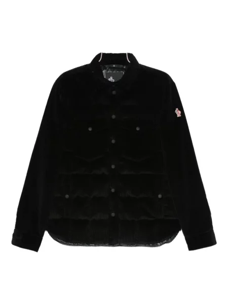 Samt jakna Moncler Grenoble crna
