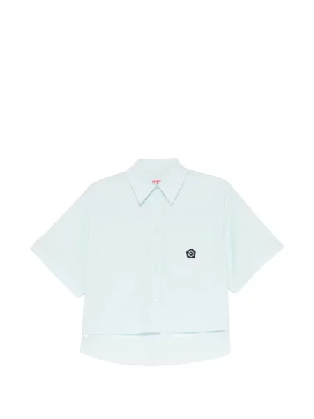 Cămașă Kenzo cu model floral albastru