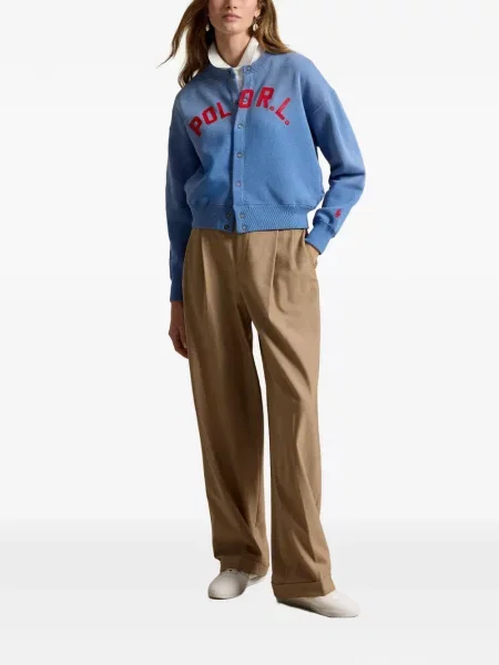 Велурени бягане с яка чорапи Polo Ralph Lauren синьо