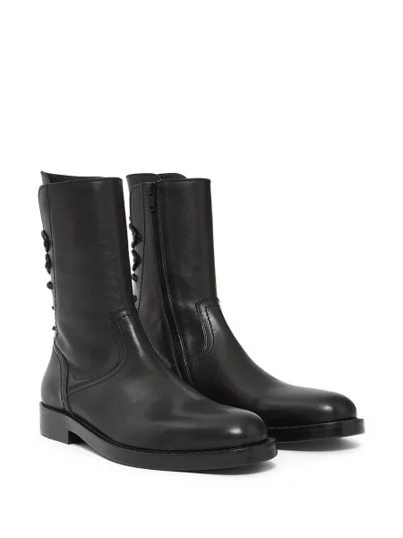 Cizme scurte Ann Demeulemeester biker negru